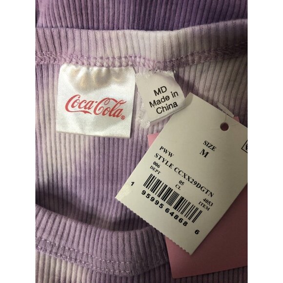 Women's Juniors Coca Cola Fanta Purple Tie Dye Tank Top Shirt Size Medium. G49 - Picture 3 of 4